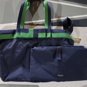 Kate spade diaper bag with changing pad